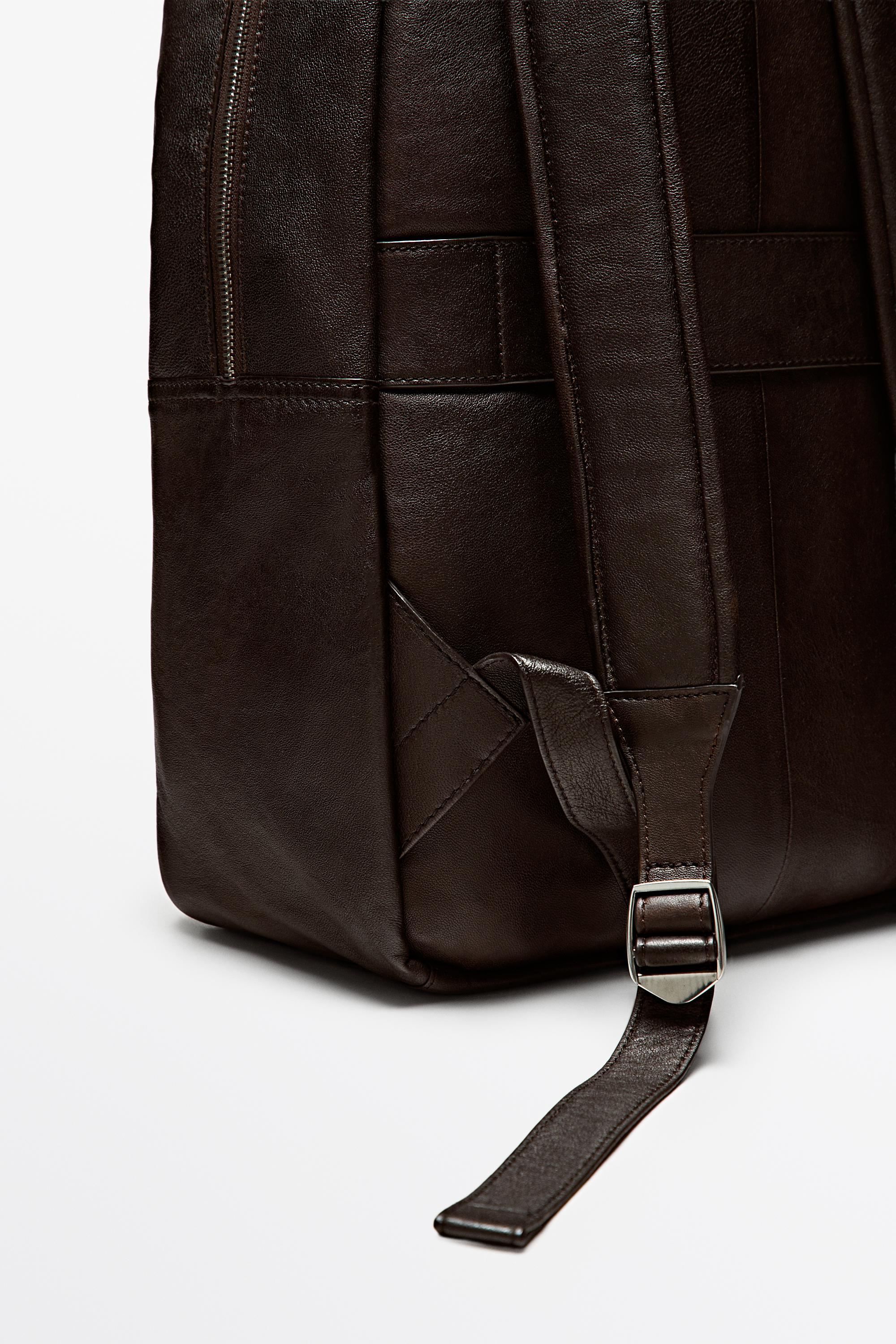 Nappa leather backpack